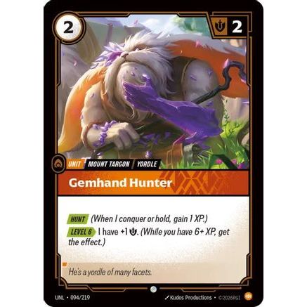 Gemhand Hunter (094/219) - Unleashed Foil