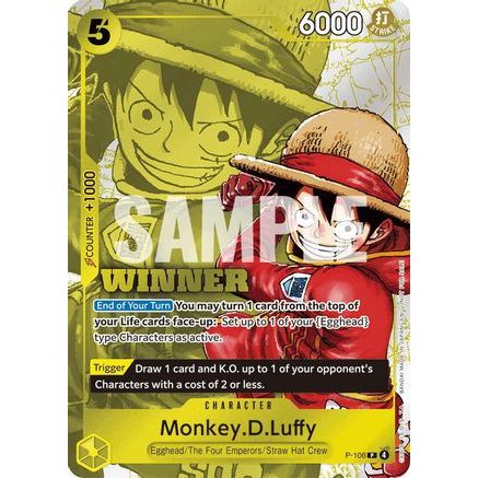 Monkey.D.Luffy (Winner Pack 2026 Vol. 2) (P-106) - One Piece Promotion Cards Foil