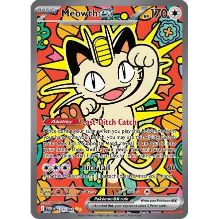 Meowth ex - 121/088 121 - ME03 Perfect Order Holofoil