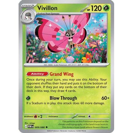 Vivillon 9 - ME03 Perfect Order Reverse Holofoil
