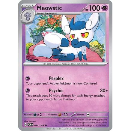 Meowstic 34 - ME03 Perfect Order Reverse Holofoil