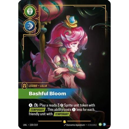 Lillia - Bashful Bloom (Overnumbered) (230/219) - Unleashed Foil