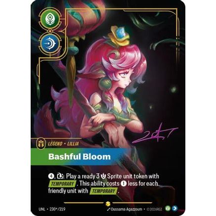 Lillia - Bashful Bloom (Signature) (230*/219) - Unleashed Foil