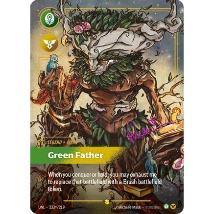 Ivern - Green Father (Signature) (233*/219) - Unleashed Foil