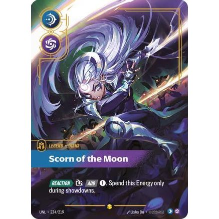 Diana - Scorn of the Moon (Overnumbered) (234/219) - Unleashed Foil