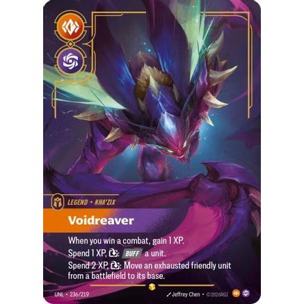 Kha'Zix - Voidreaver (Overnumbered) (236/219) - Unleashed Foil