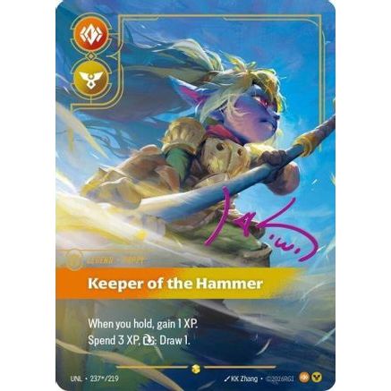Poppy - Keeper of the Hammer (Signature) (237*/219) - Unleashed Foil