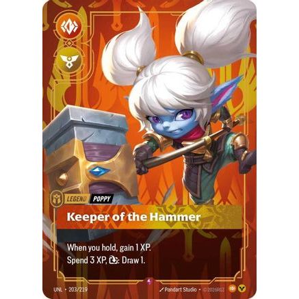 Poppy - Keeper of the Hammer (203/219) - Unleashed Foil
