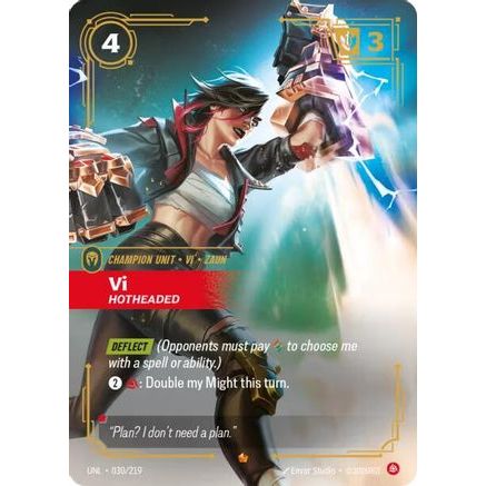 Vi - Hotheaded (030/219) - Unleashed Foil