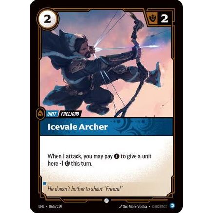 Icevale Archer (065/219) - Unleashed Foil