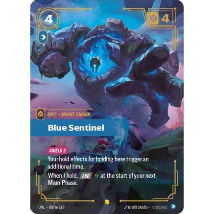 Blue Sentinel (Alternate Art) (087a/219) - Unleashed Foil