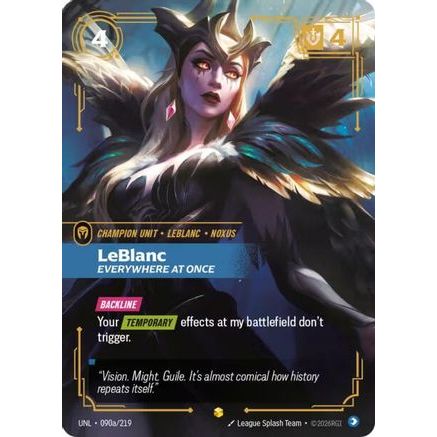 LeBlanc - Everywhere At Once (Alternate Art) (090a/219) - Unleashed Foil