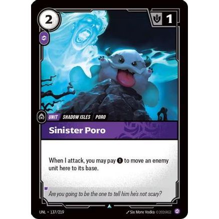Sinister Poro (137/219) - Unleashed