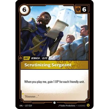 Scrutinizing Sergeant (157/219) - Unleashed