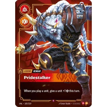 Rengar - Pridestalker (183/219) - Unleashed Foil
