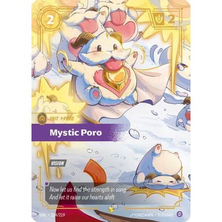 Mystic Poro (Overnumbered) (224/219) - Unleashed Foil