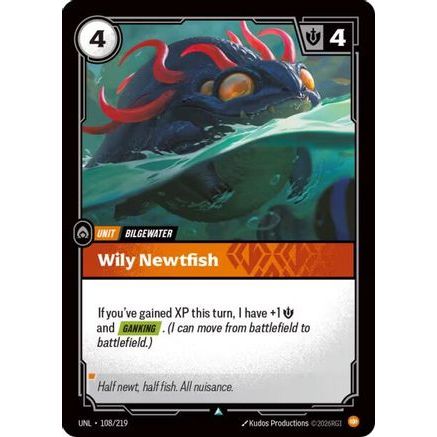 Wily Newtfish (108/219) - Unleashed Foil