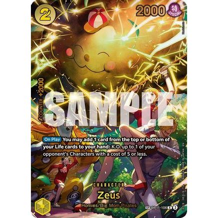 Zeus (SP) (OP11-106) - Adventure on Kami's Island Foil