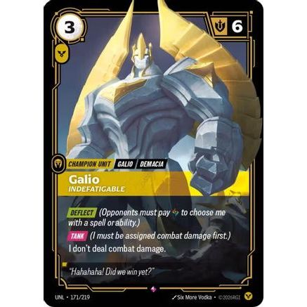 Galio - Indefatigable (171/219) - Unleashed Foil
