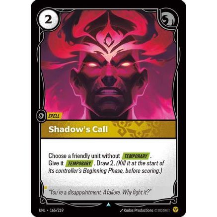 Shadow's Call (165/219) - Unleashed Foil