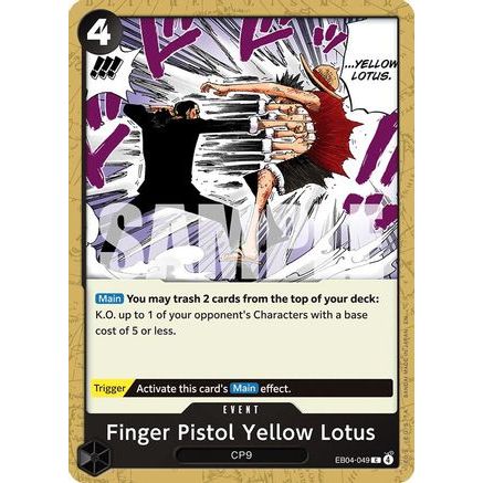 Finger Pistol Yellow Lotus (EB04-049) - Adventure on Kami's Island