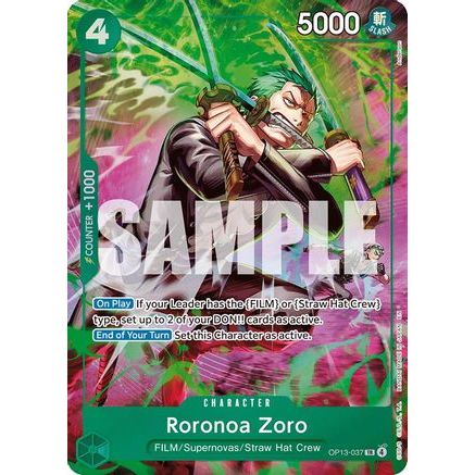 Roronoa Zoro (OP13-037) (OP13-037) - Adventure on Kami's Island Foil