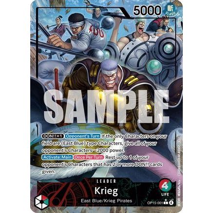 Krieg (OP15-001) (Alternate Art) (OP15-001) - Adventure on Kami's Island Foil