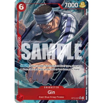 Gin (Alternate Art) (OP15-007) - Adventure on Kami's Island Foil