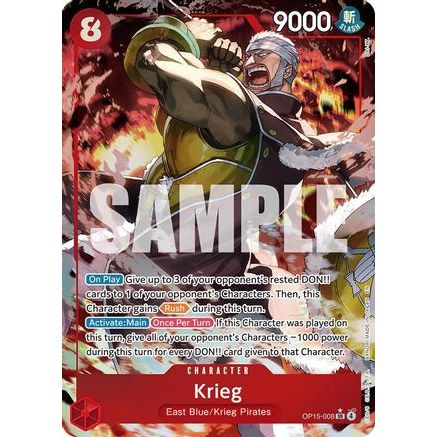 Krieg (OP15-008) (Alternate Art) (OP15-008) - Adventure on Kami's Island Foil