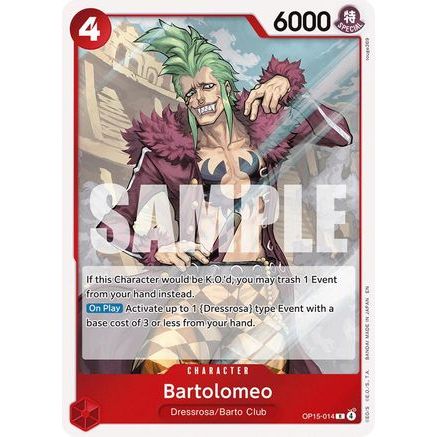 Bartolomeo (OP15-014) - Adventure on Kami's Island Foil