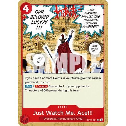 Just Watch Me, Ace!!! (OP15-021) - Adventure on Kami's Island