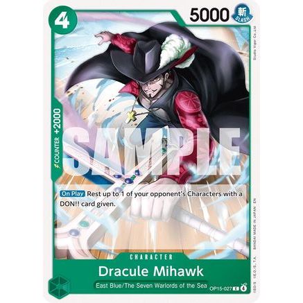 Dracule Mihawk (OP15-027) - Adventure on Kami's Island