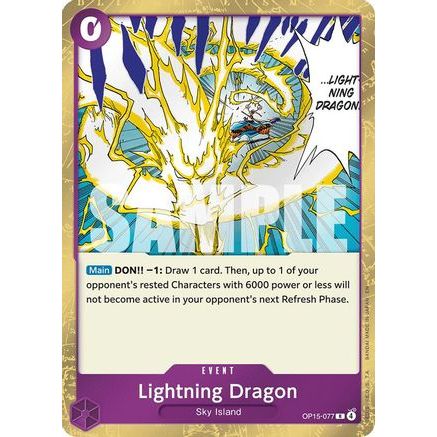 Lightning Dragon (OP15-077) - Adventure on Kami's Island Foil