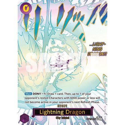 Lightning Dragon (Alternate Art) (OP15-077) - Adventure on Kami's Island Foil