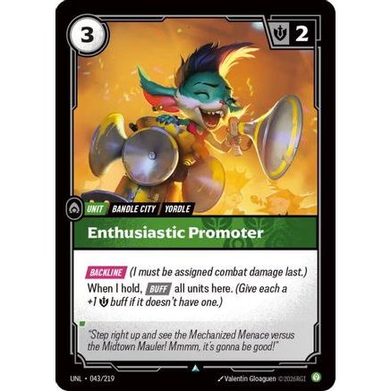Enthusiastic Promoter (043/219) - Unleashed Foil