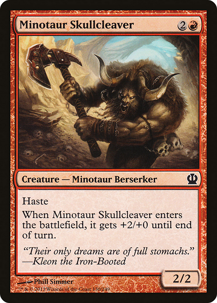 Minotaur Skullcleaver (THS-130) - Theros Foil