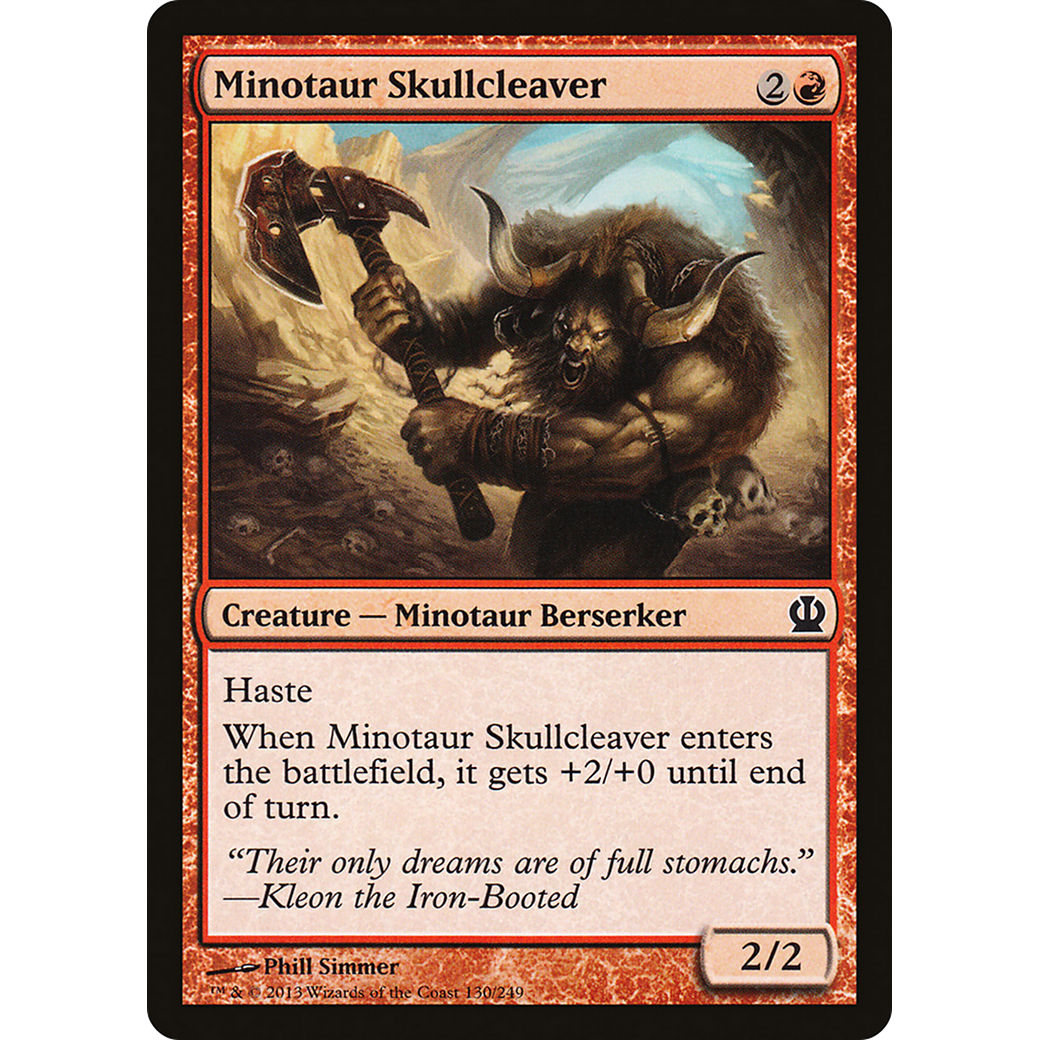 Minotaur Skullcleaver (THS-130) - Theros