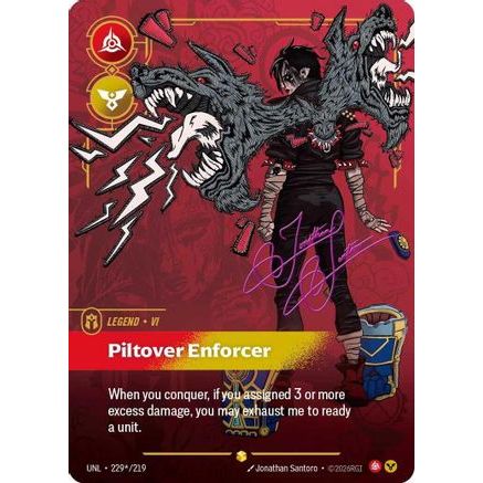 Vi - Piltover Enforcer (Signature) (229*/219) - Unleashed Foil