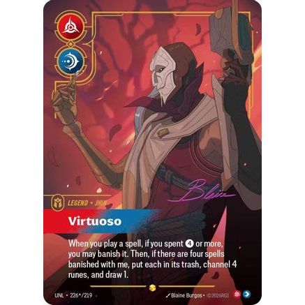 Jhin - Virtuoso (Signature) (226*/219) - Unleashed Foil