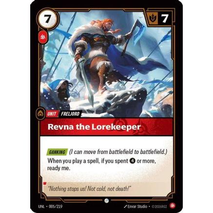 Revna the Lorekeeper (005/219) - Unleashed Foil