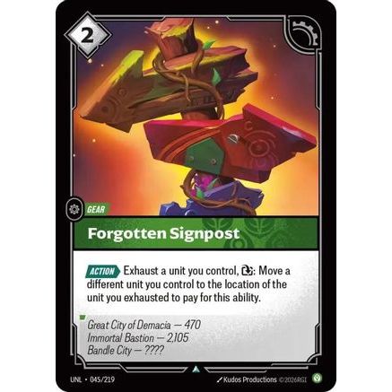 Forgotten Signpost (045/219) - Unleashed Foil