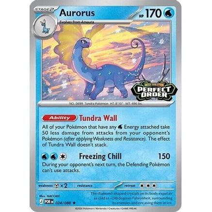 Aurorus (Perfect Order Stamped) 24 - Miscellaneous Cards & Products Holofoil