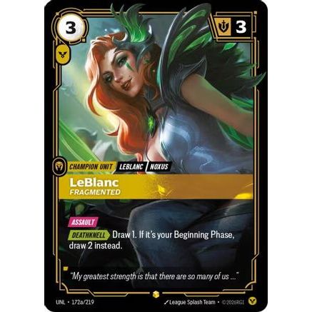 LeBlanc - Fragmented (Alternate Art) (172a/219) - Unleashed Foil