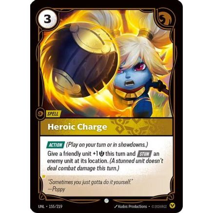 Heroic Charge (155/219) - Unleashed Foil