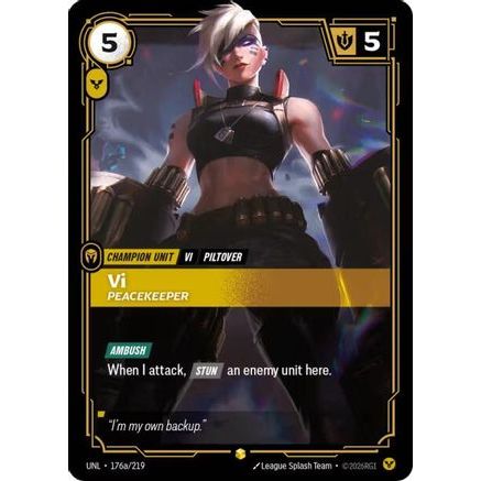 Vi - Peacekeeper (Alternate Art) (176a/219) - Unleashed Foil