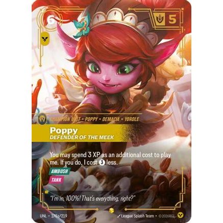Poppy - Defender of the Meek (Alternate Art) (178a/219) - Unleashed Foil