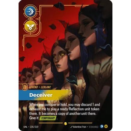 LeBlanc - Deceiver (Overnumbered) (235/219) - Unleashed Foil