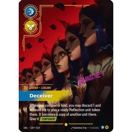 LeBlanc - Deceiver (Signature) (235*/219) - Unleashed Foil