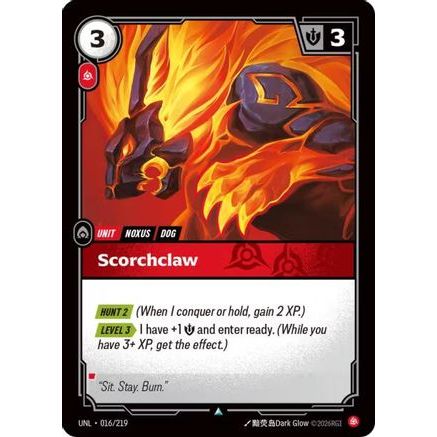 Scorchclaw (016/219) - Unleashed Foil