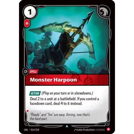 Monster Harpoon (014/219) - Unleashed